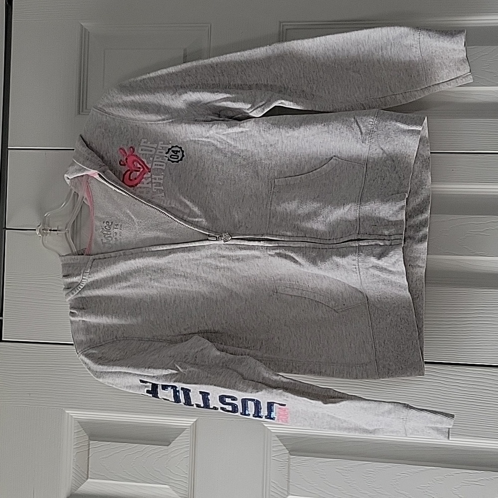 Girls Size 14 Justice Zip Up